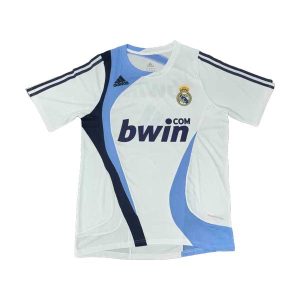 real madrid retro trenings drakt hvit 2007-2008