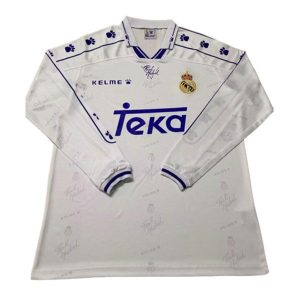 real madrid retro langermet drakt hjemme 1994-1996