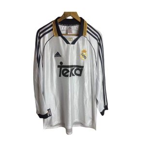 real madrid retro langermet drakt hjemme 1998-2000