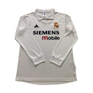 real madrid retro langermet drakt hjemme 2002-2003