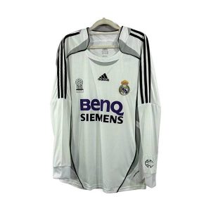 real madrid retro langermet drakt hjemme 2006-2007