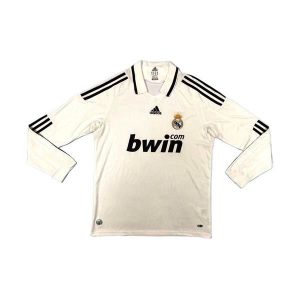 real madrid retro langermet drakt hjemme 2008-2009