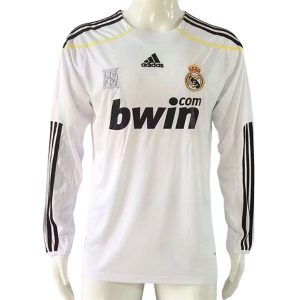 real madrid retro langermet drakt hjemme 2009-2010