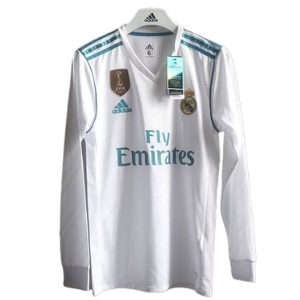 real madrid retro langermet drakt hjemme 2017-2018
