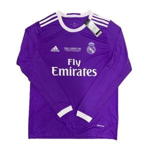 real madrid retro langermet drakt borte FINAL CARDIFF 2017 2016-2017