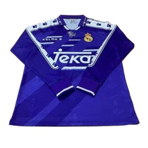 real madrid retro langermet drakt borte 1994-1996