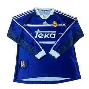 real madrid retro langermet drakt borte 1998-1999