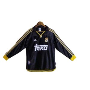 real madrid retro langermet drakt borte 1999-2001