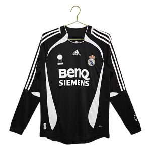 real madrid retro langermet drakt borte 2006-2007