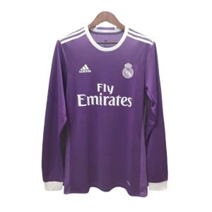 real madrid retro langermet drakt borte 2016-2017