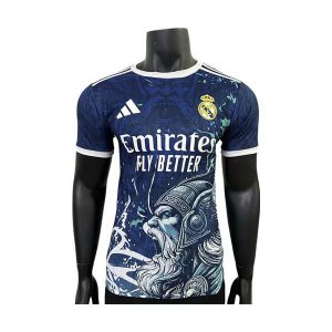 real madrid drakt spesialutgave spillerversjon mork bla lys bla 2025-2026
