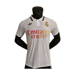 real madrid drakt spesialutgave spillerversjon hvit oransje 2025-2026