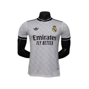 real madrid drakt spesialutgave spillerversjon hvit svart (3) 2025-2026