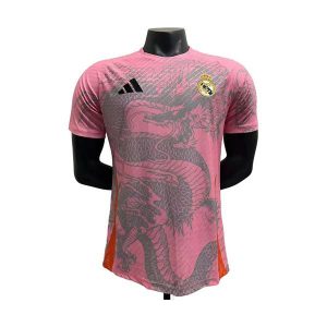 real madrid drakt spesialutgave spillerversjon rosa gra dragon 2025-2026