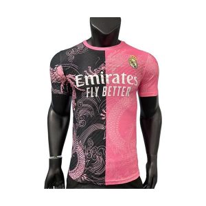 real madrid drakt spesialutgave spillerversjon rosa svart dragon 2025-2026