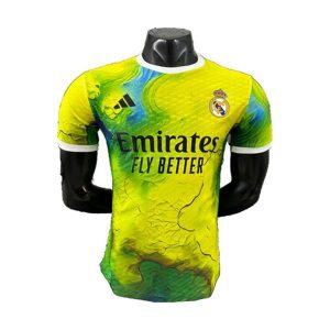 real madrid drakt spesialutgave spillerversjon gul gronn 2025-2026