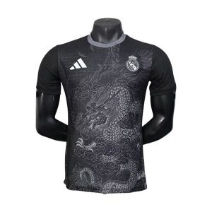 real madrid drakt spesialutgave spillerversjon svart gra dragon 2025-2026
