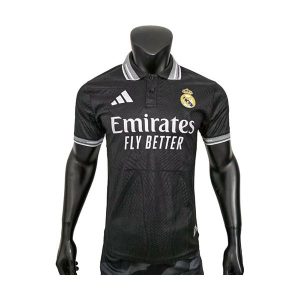 real madrid drakt spesialutgave spillerversjon svart hvit emirates 2025-2026