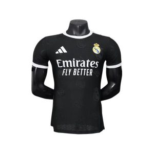 real madrid drakt spesialutgave spillerversjon svart hvit 2025-2026