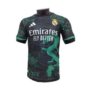 real madrid drakt spesialutgave spillerversjon svart gronn dragon 2025-2026
