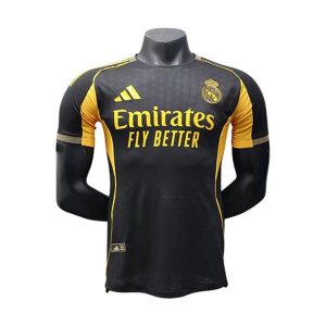 real madrid drakt spesialutgave spillerversjon svart gull 2025-2026