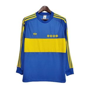 boca juniors retro langermet drakt hjemme 1981-1982