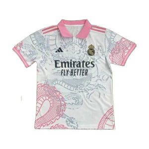 real madrid drakt spesialutgave hvit gra rosa dragon 2025-2026