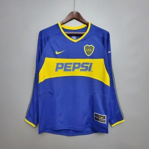 boca juniors retro langermet drakt hjemme 2003-2004