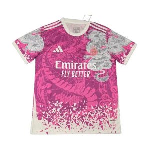 real madrid drakt spesialutgave hvit rosa gra dragon 2025-2026