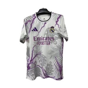 real madrid drakt spesialutgave hvit lilla flash 2025-2026