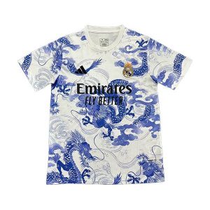 real madrid drakt spesialutgave hvit bla dragon 2025-2026