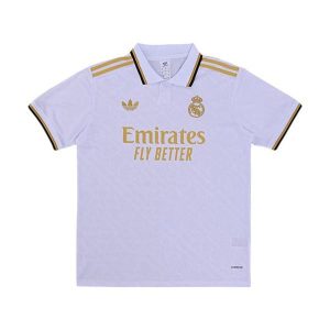 real madrid drakt spesialutgave hvit gull (2) 2025-2026