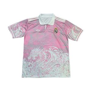 real madrid drakt spesialutgave rosa hvit dragon 2025-2026