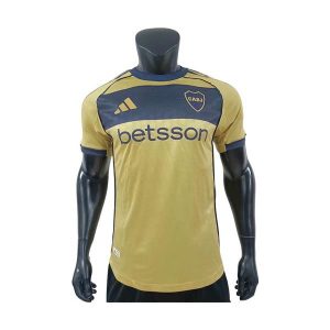 boca juniors drakt borte spillerversjon gul 2025-2026