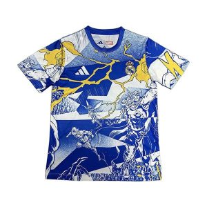 real madrid drakt spesialutgave bla hvit marvel 2025-2026