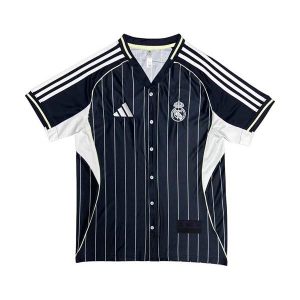 real madrid drakt spesialutgave svart hvit baseball 2025-2026