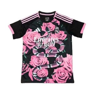 real madrid drakt spesialutgave svart rosa snake 2025-2026