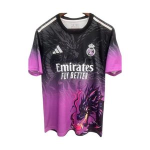real madrid drakt spesialutgave svart lilla dragon 2025-2026