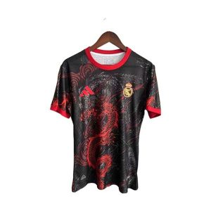 real madrid drakt spesialutgave svart rod dragon 2025-2026