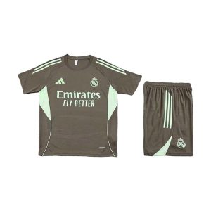 real madrid drakt trenings sett mork gra gronn 2025-2026