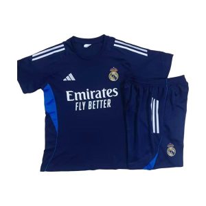 real madrid drakt trenings sett mork bla 2025-2026