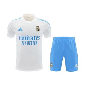 real madrid drakt trenings sett hvit lys bla 2025-2026