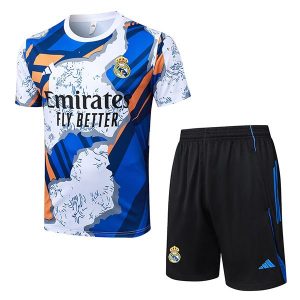 real madrid drakt trenings sett hvit bla oransje 2025-2026