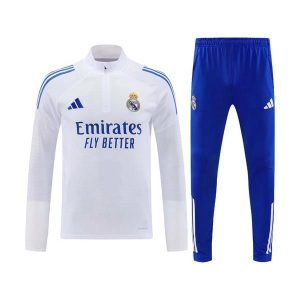 real madrid drakt trenings sett hvit bla 2025-2026
