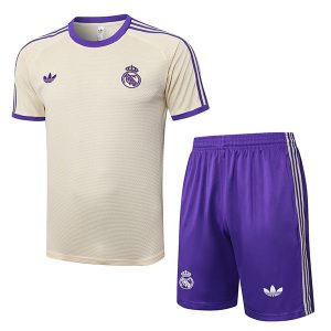 real madrid drakt trenings sett Ivory lilla 2025-2026