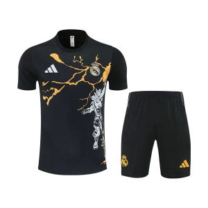 real madrid drakt trenings sett svart marvel 2025-2026