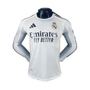 real madrid drakt 2025-2026 hjemme spillerversjon langermet