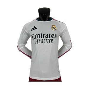 real madrid drakt 2026-2027 hjemme spillerversjon langermet