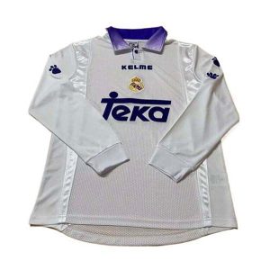real madrid langermet retro drakt hjemme 1997-1998