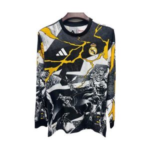 real madrid drakt hvit svart gul marvel spesialutgave langermet 2025-2026